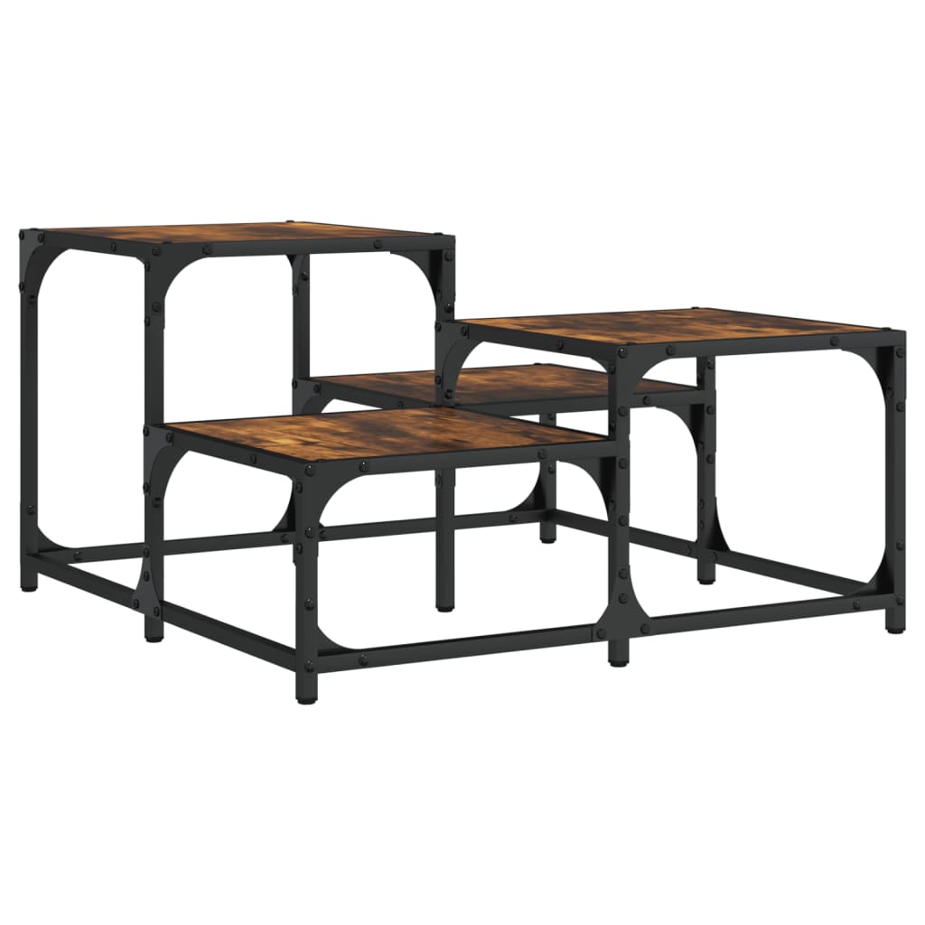 Stolić za kavu boja hrasta 68x68x40 cm konstruirano drvo