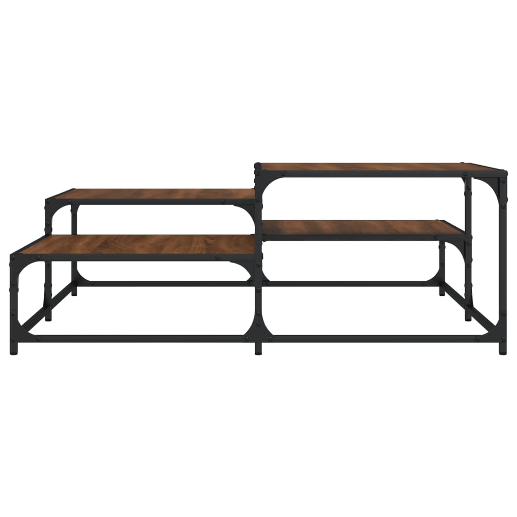 Stolić za kavu boja hrasta 107 x 107 x 40 cm konstruirano drvo