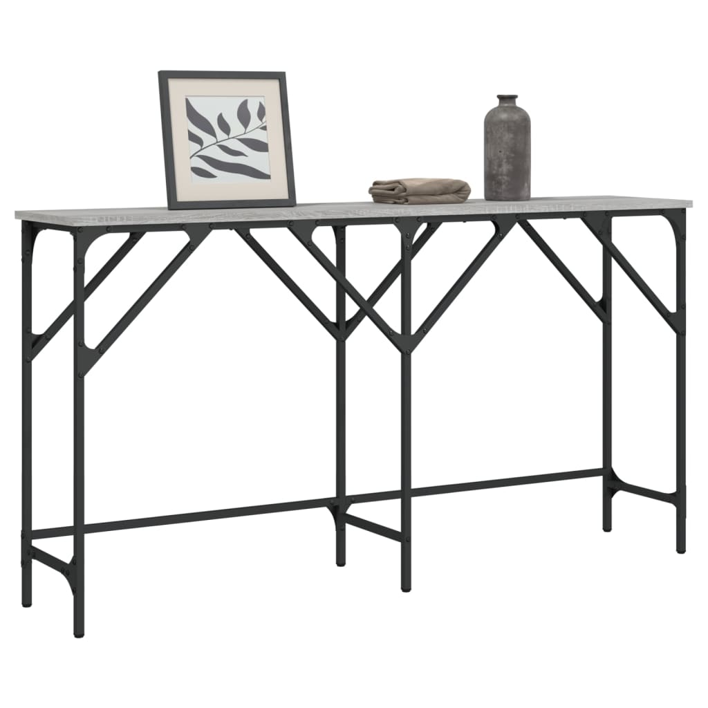 Konzolni stol boja hrasta sonome 140x29x75 cm konstruirano drvo