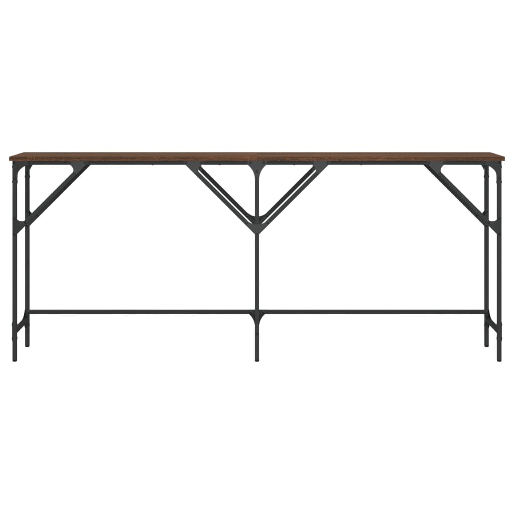 Konzolni stol boja smeđeg hrasta 180x29x75 cm konstruirano drvo
