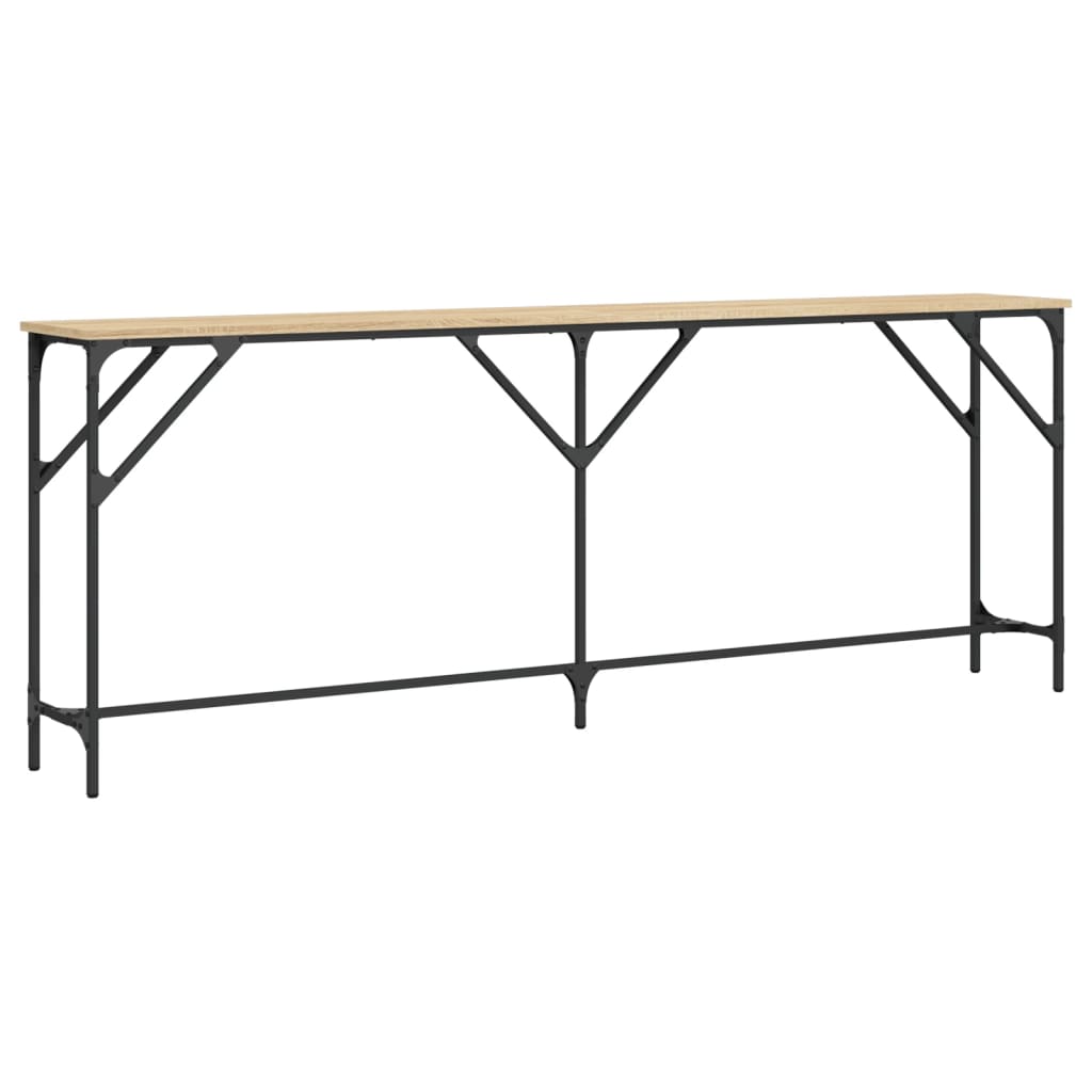 Konzolni stol boja hrasta sonome 200x29x75 cm konstruirano drvo