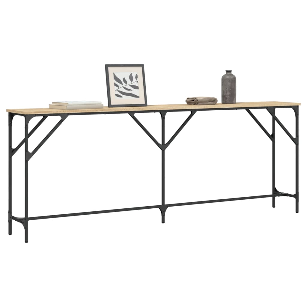 Konzolni stol boja hrasta sonome 200x29x75 cm konstruirano drvo