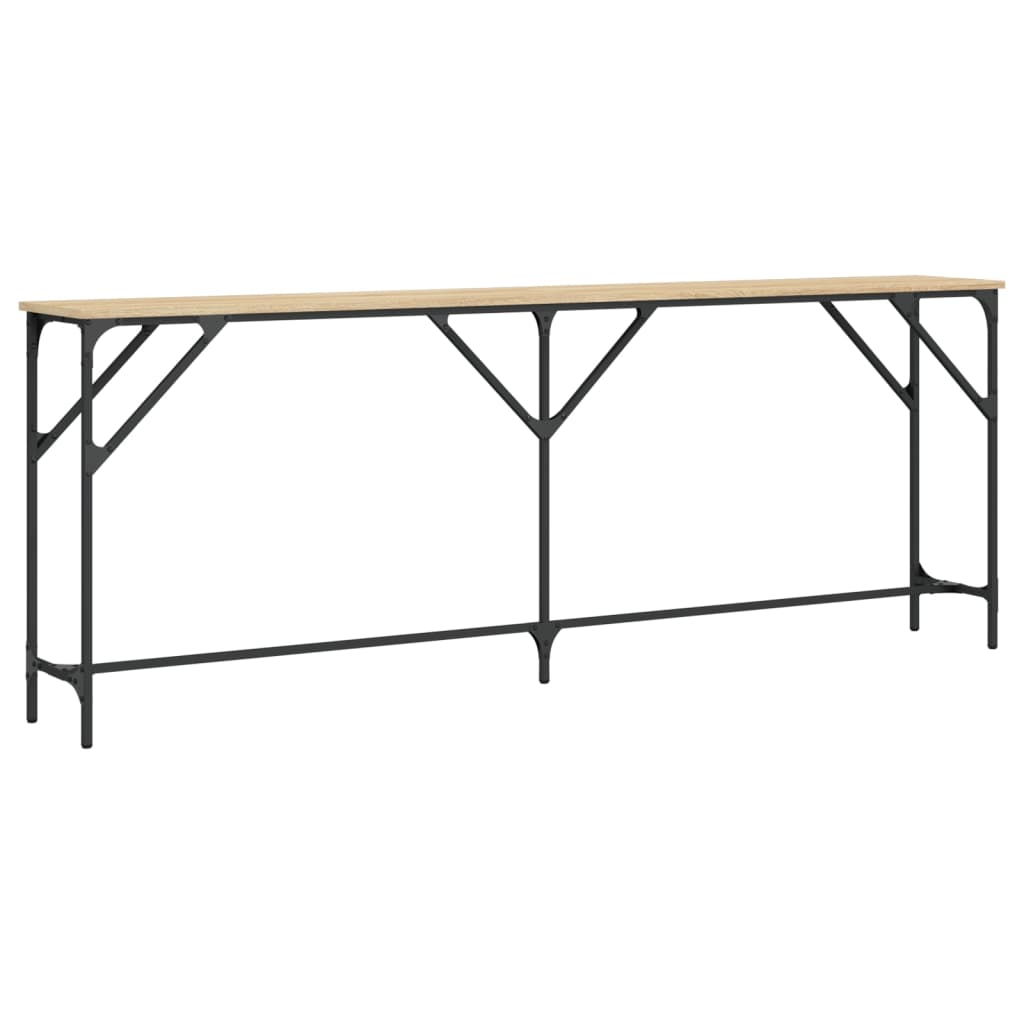 Konzolni stol boja hrasta sonome 200x29x75 cm konstruirano drvo