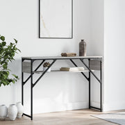 Konzolni stol s policama siva boja hrasta 105x30x75 cm