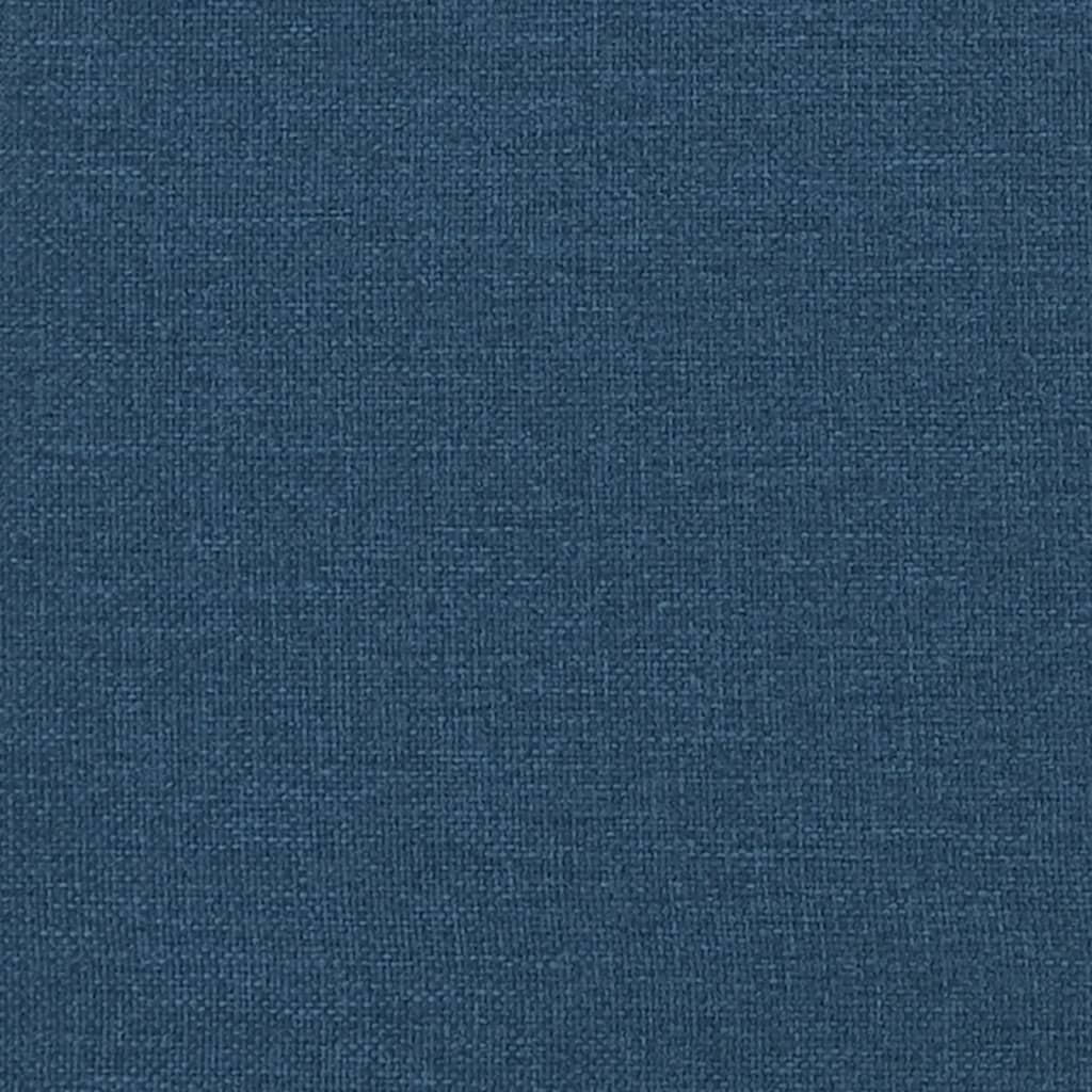 Klupa s jastucima plava 113 x 64,5 x 75,5 cm od tkanine