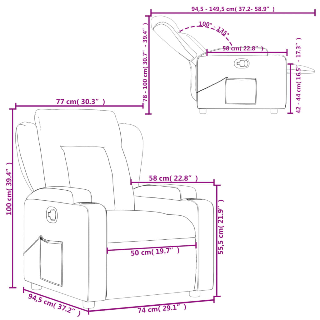 Naslonjač od tkanine tamnozeleni