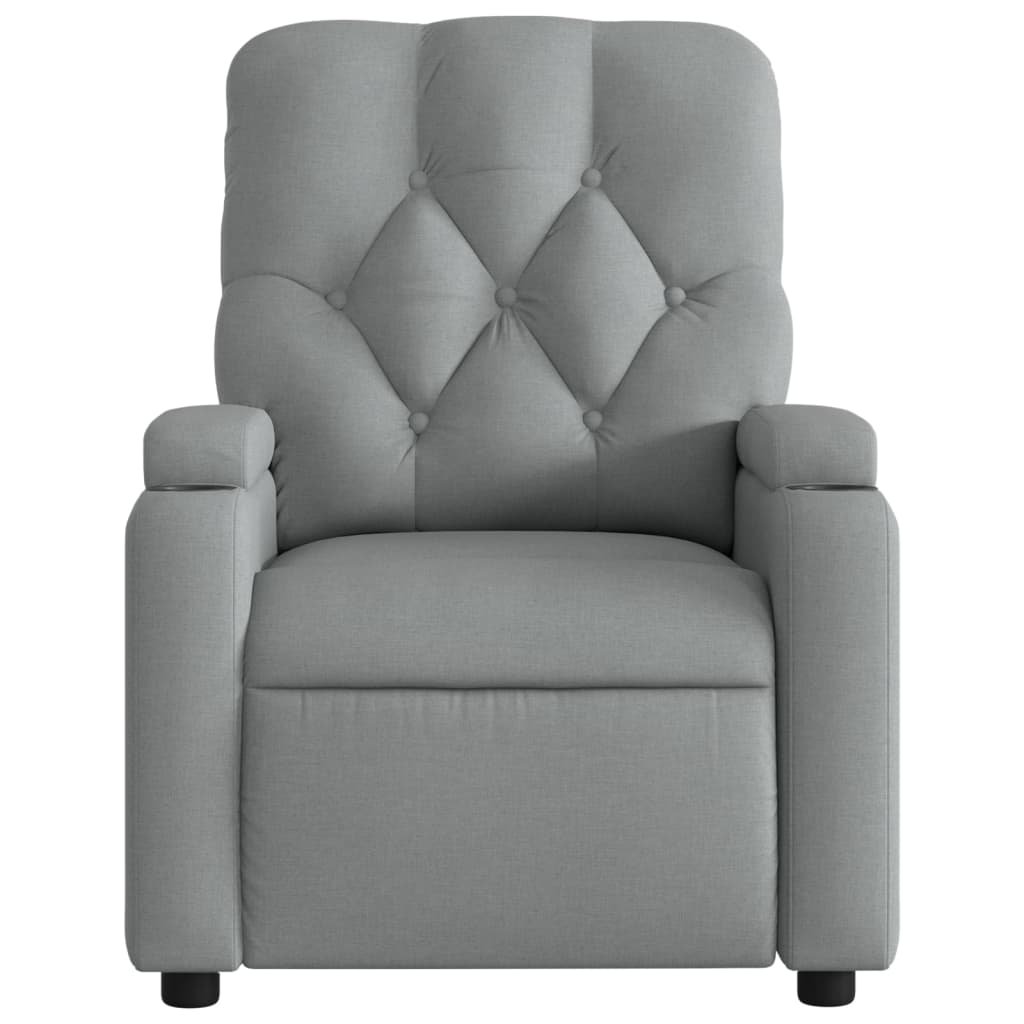 Naslonjač od tkanine svjetlosivi