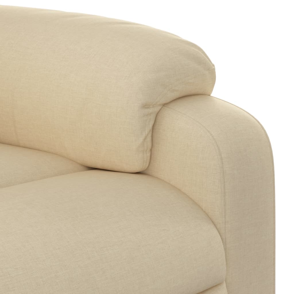 Naslonjač od tkanine krem