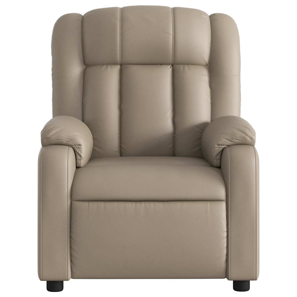 Naslonjač od umjetne kože boja cappuccina