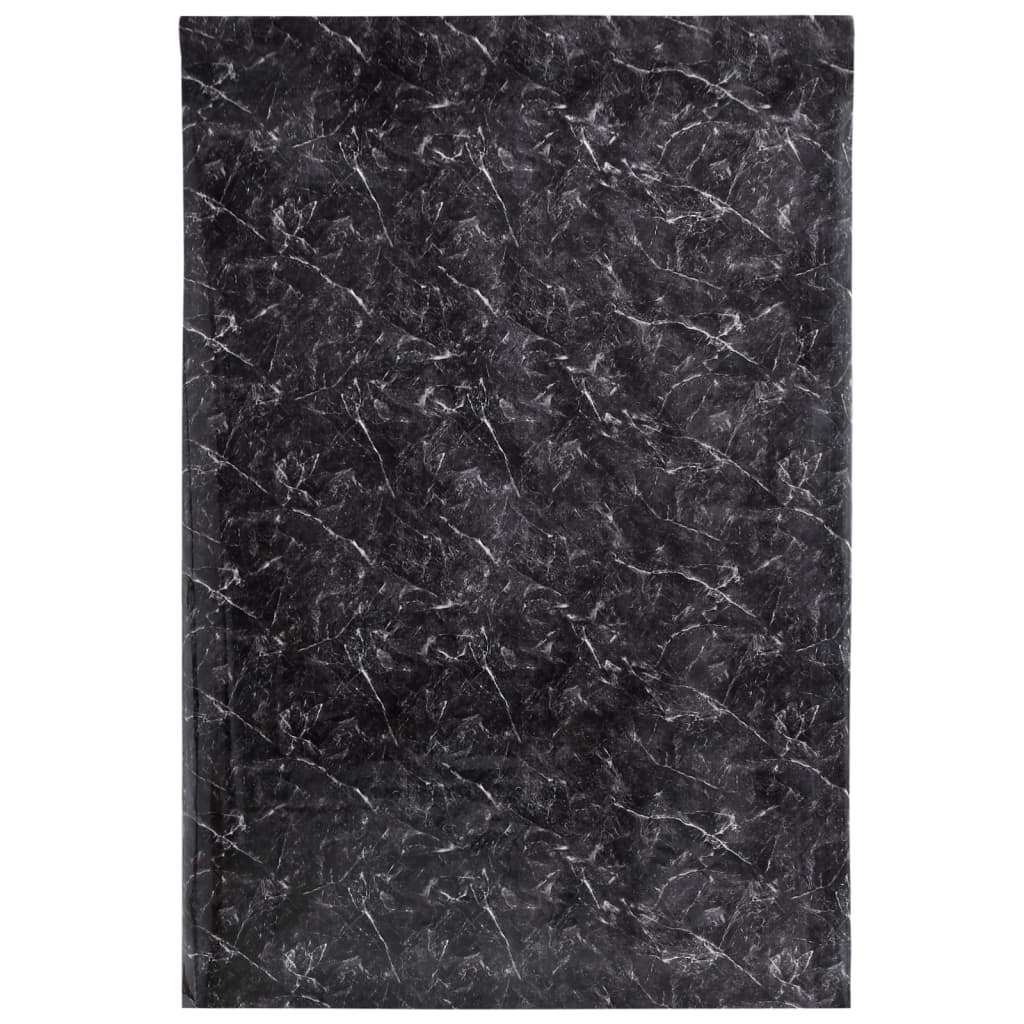 Naljepnice za namještaj samoljepljive mramor crne 90x500 cm PVC