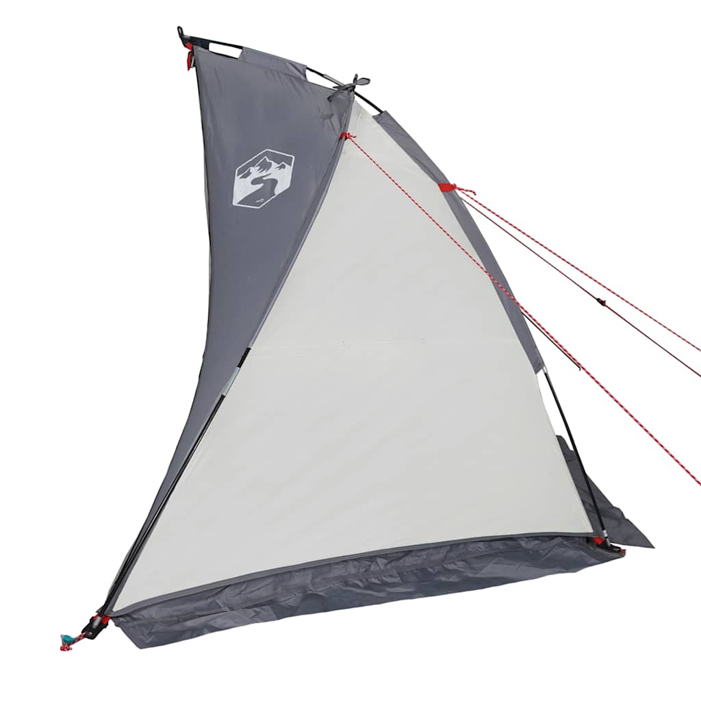 Šator za plažu sivi 268 x 223 x 125 cm 185T poliesterski
