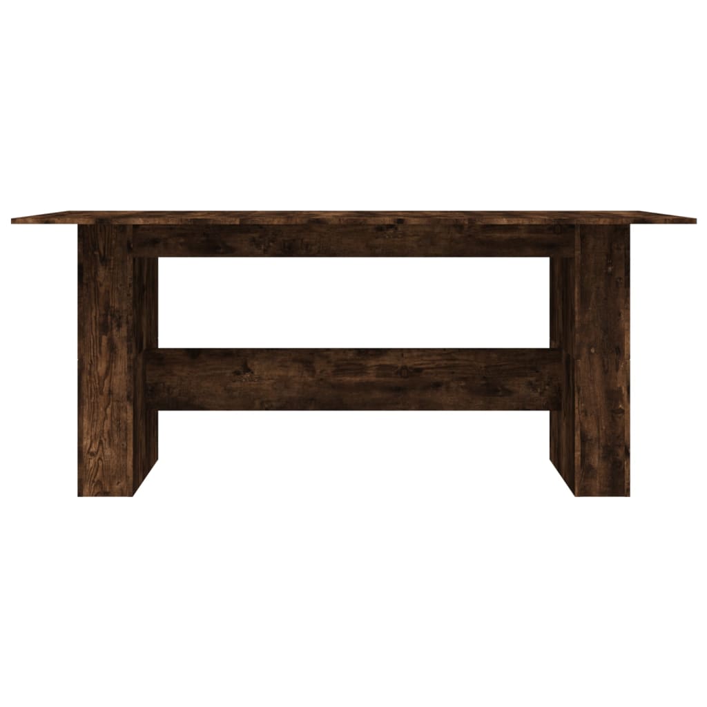Blagovaonski stol boja dimljenog hrasta 180 x 90 x 76 cm drveni