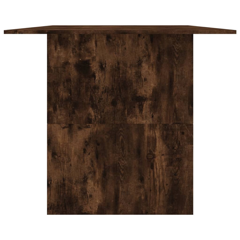 Blagovaonski stol boja dimljenog hrasta 180 x 90 x 76 cm drveni