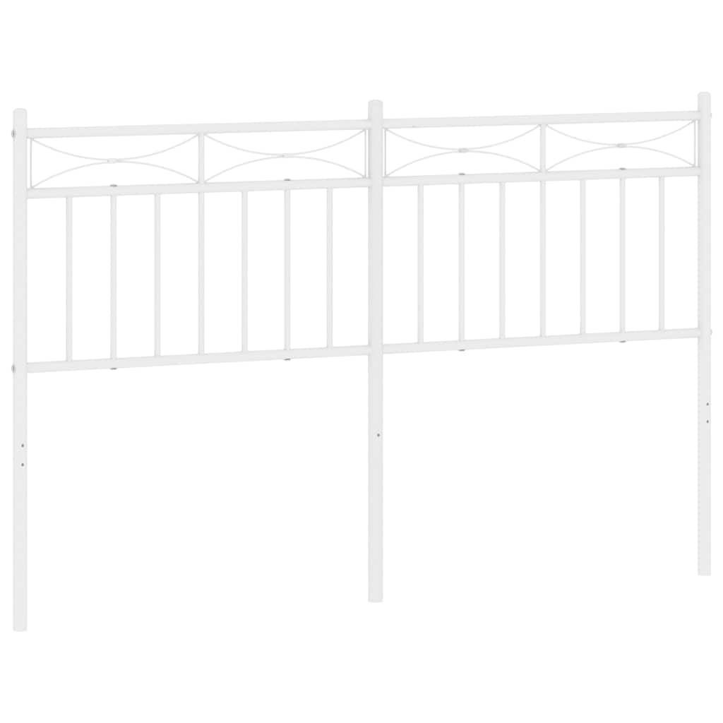 Metalno zamjensko uzglavlje bijelo 135 cm