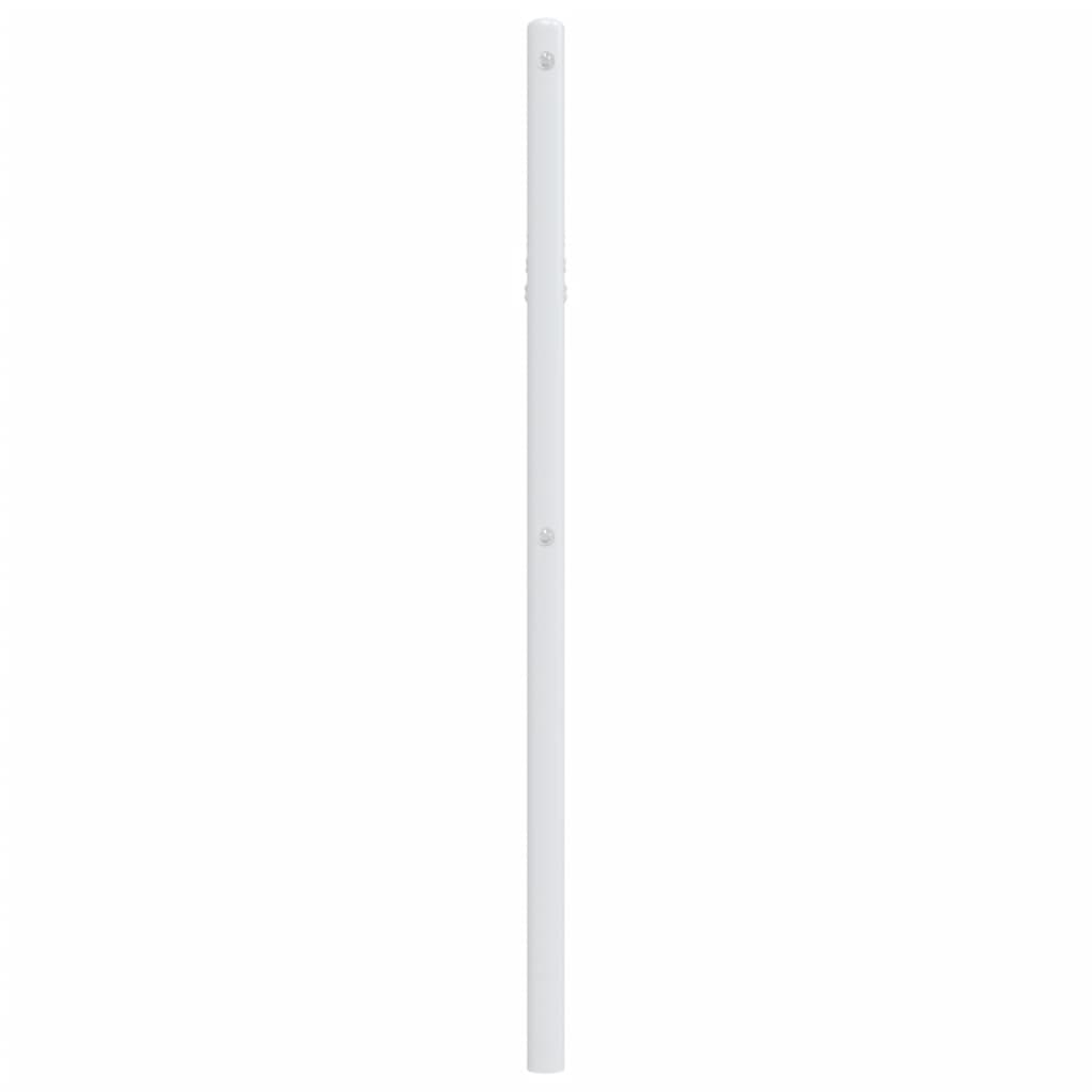 Metalno uzglavlje za krevet, bijelo, 80 cm