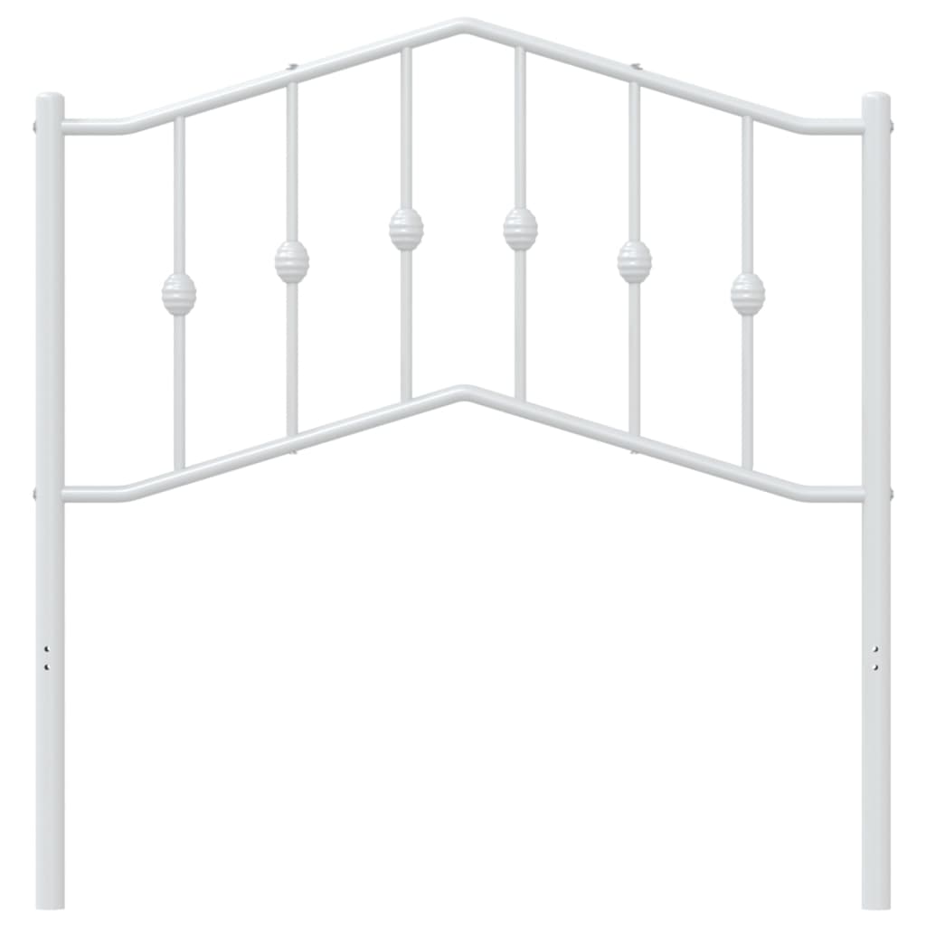 Metalno zamjensko uzglavlje bijelo 90 cm
