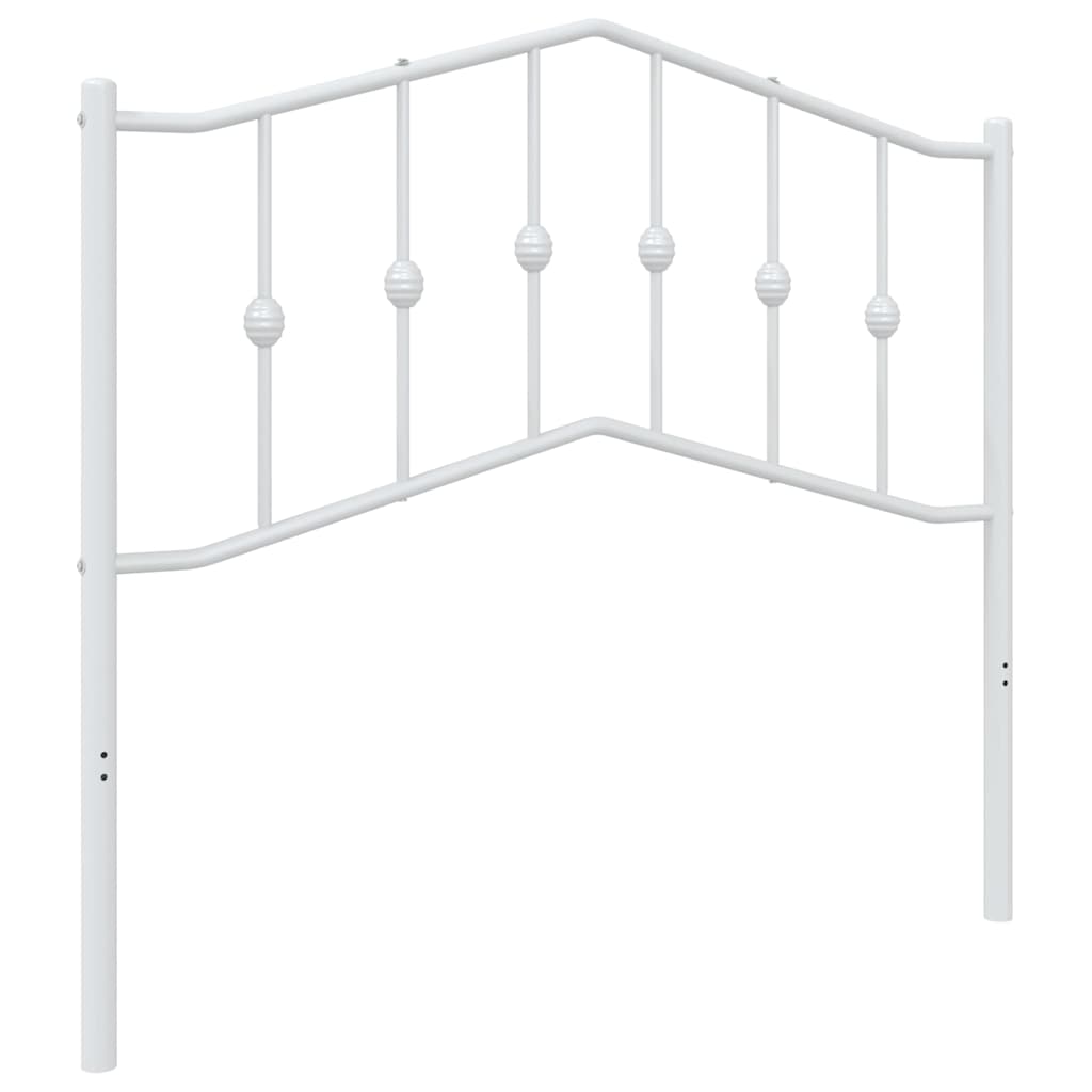Metalno zamjensko uzglavlje bijelo 100 cm