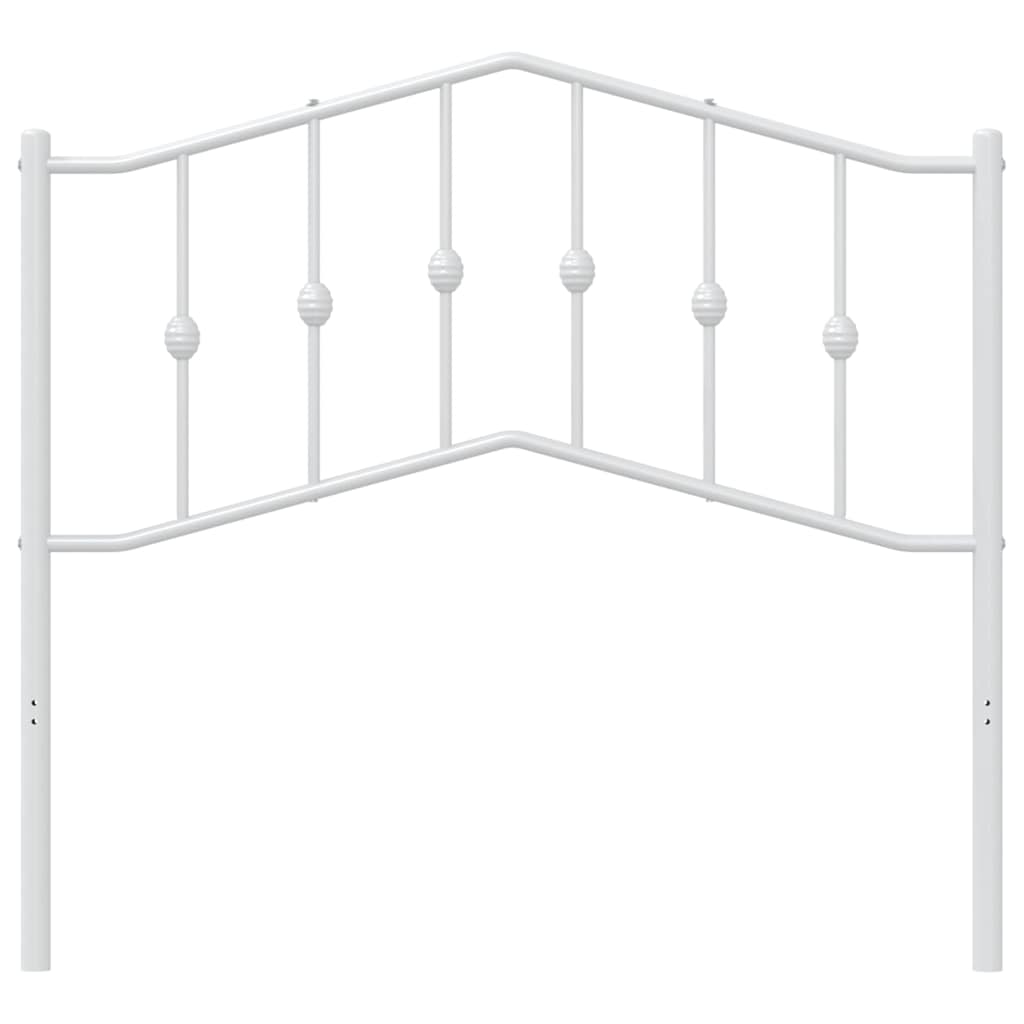 Metalno zamjensko uzglavlje bijelo 100 cm