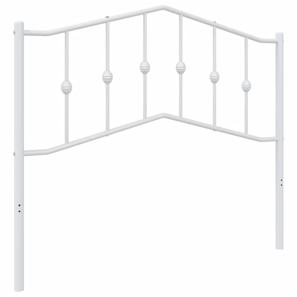 Metalno zamjensko uzglavlje bijelo 107 cm