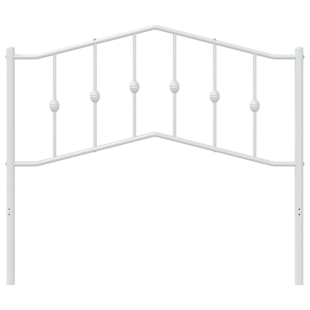 Metalno zamjensko uzglavlje bijelo 107 cm