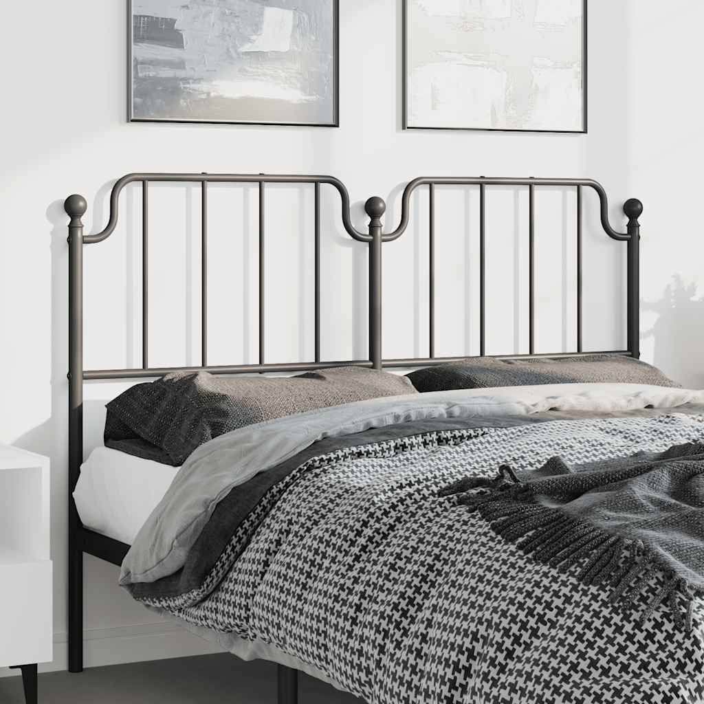 Metalno zamjensko uzglavlje crno 135 cm