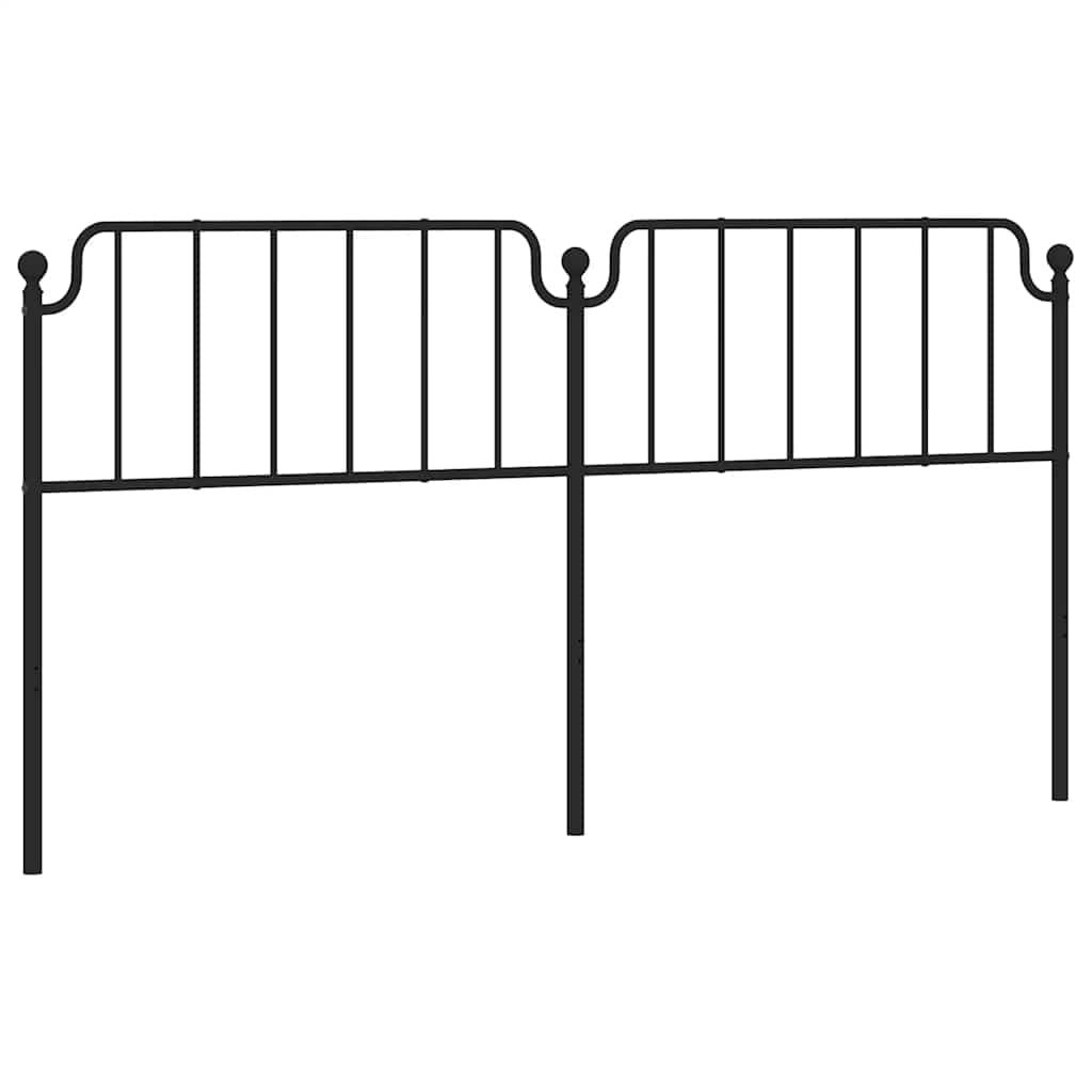 Metalno zamjensko uzglavlje crno 193 cm