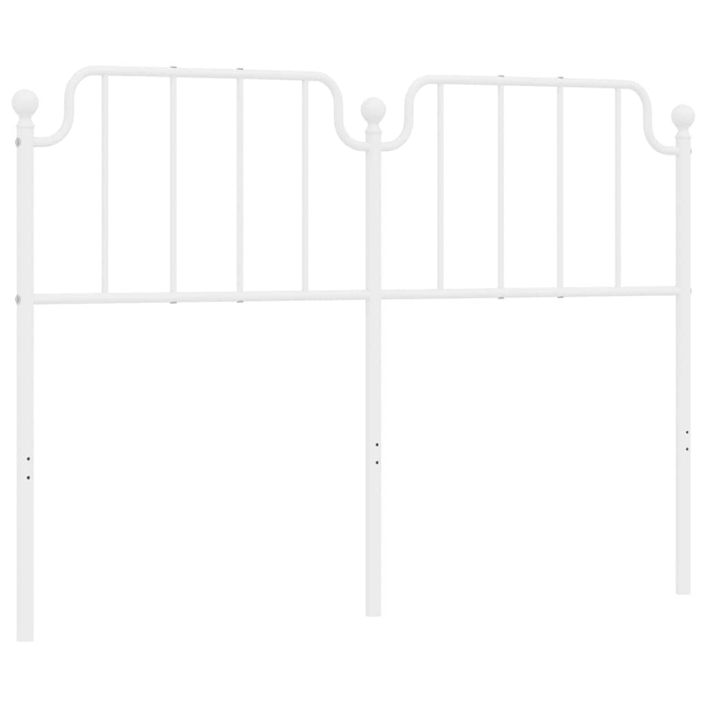 Metalno zamjensko uzglavlje bijelo 150 cm