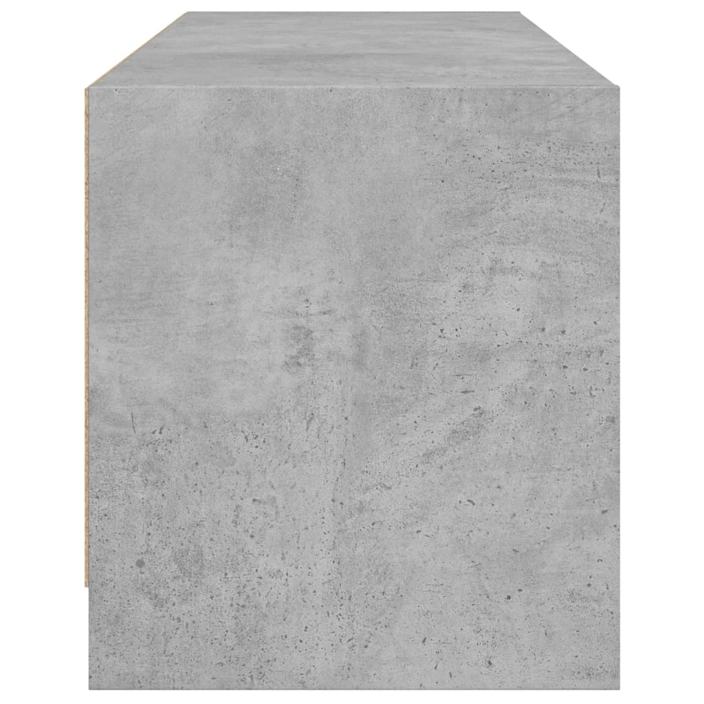 TV ormarić sa staklenim vratima boja betona 102x37x42 cm