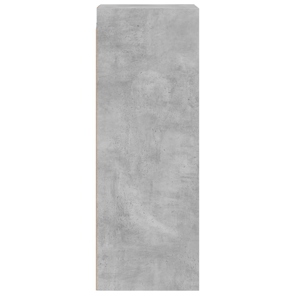Zidni ormarić sa staklenim vratima boja betona 35 x 37 x 100 cm