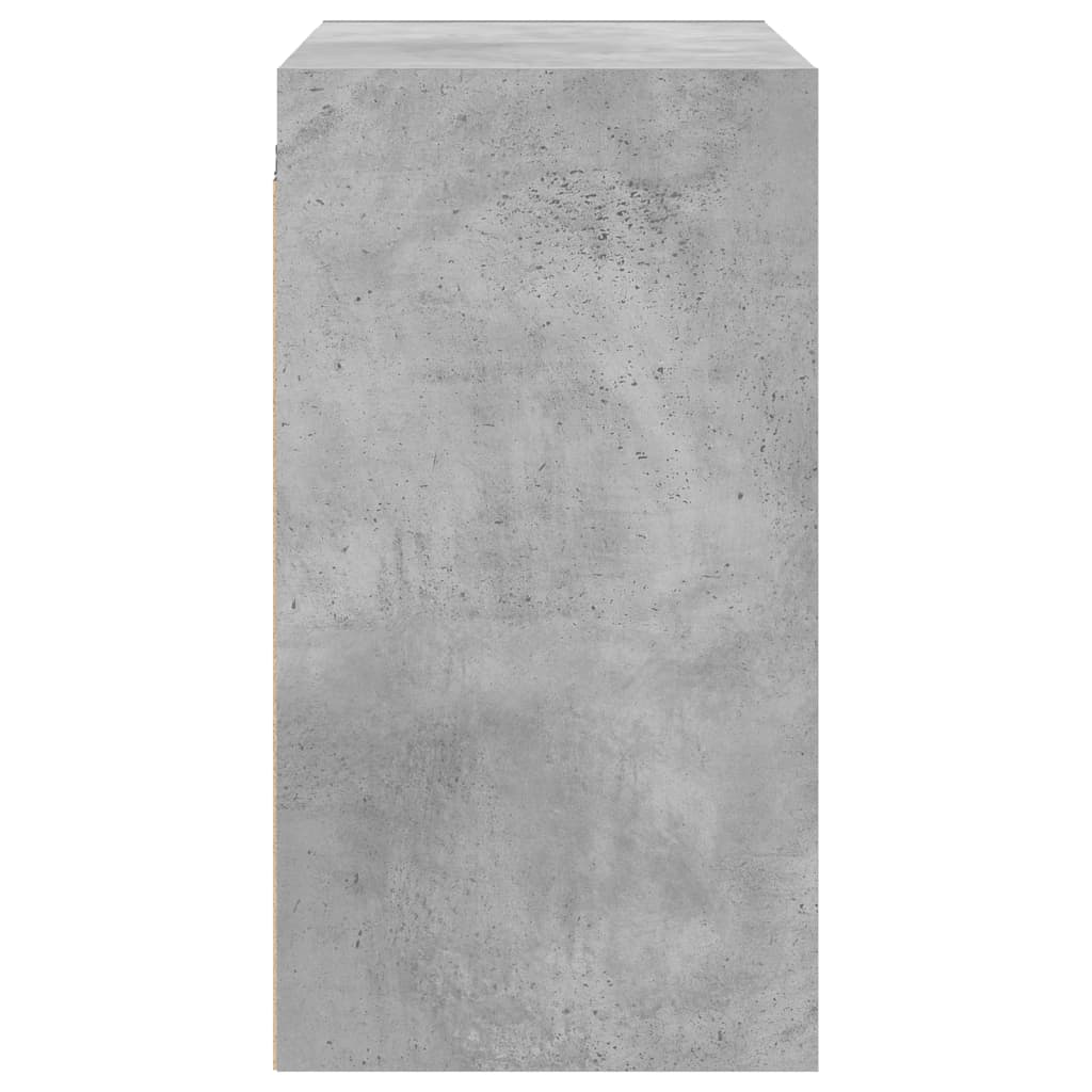 Zidni ormarić sa staklenim vratima boja betona 68x37x68,5 cm