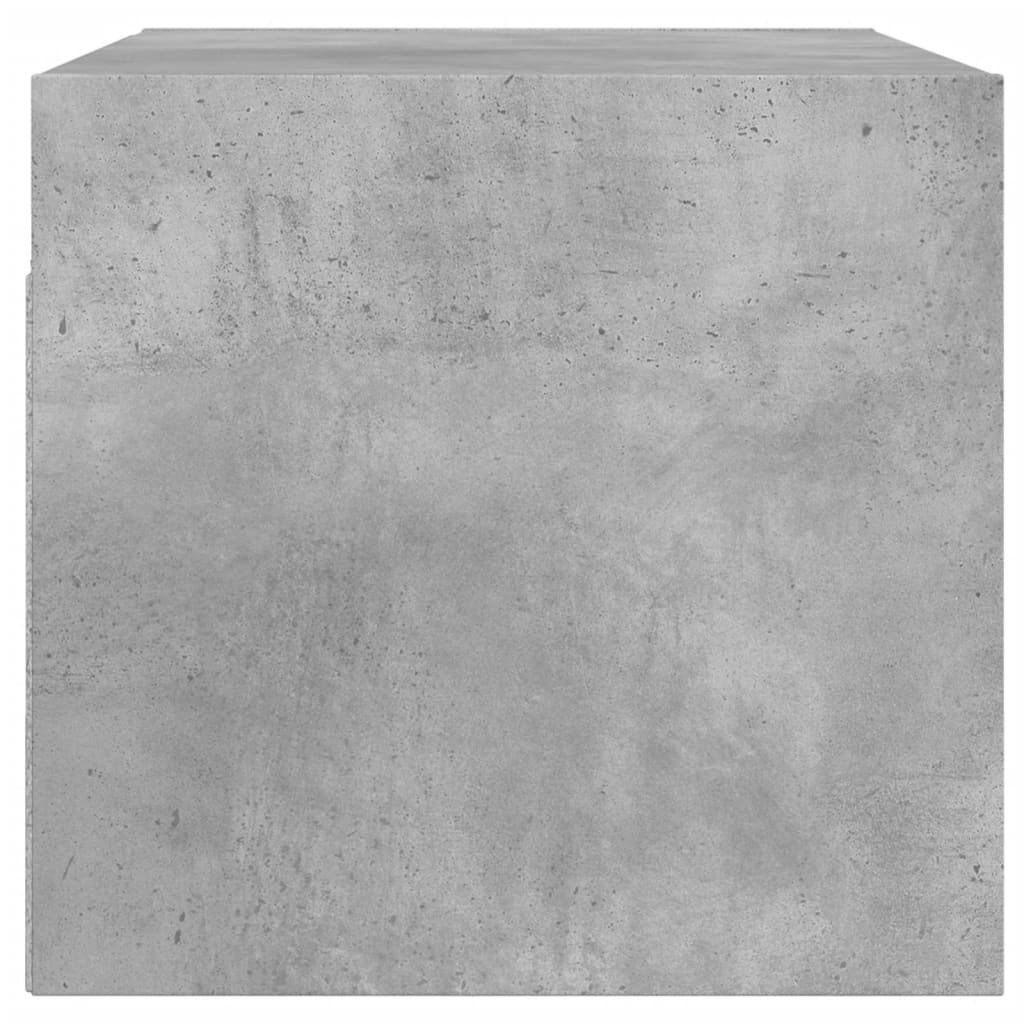 Zidni ormarići staklena vrata 2 kom boja betona 68,5x37x35 cm