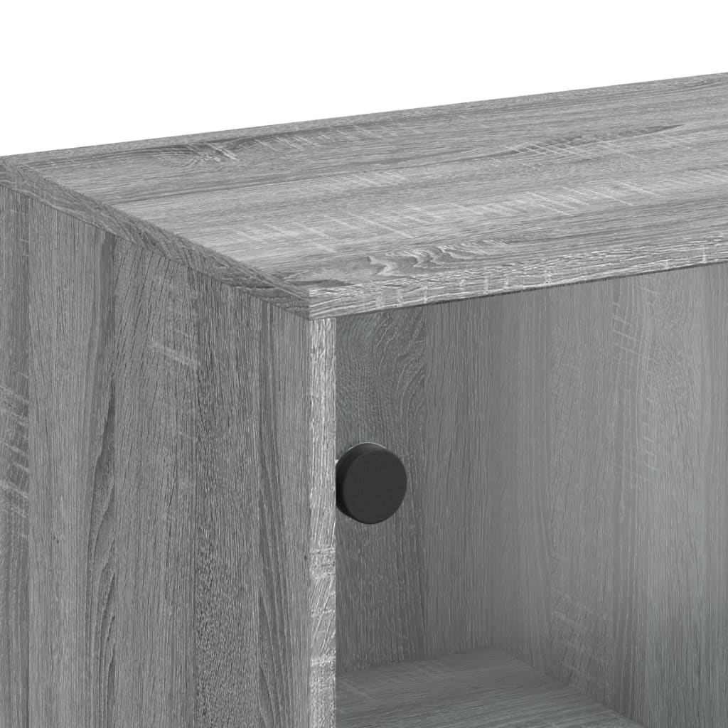 Bočni ormarić sa staklenim vratima boja hrasta 69 x 37 x 100 cm
