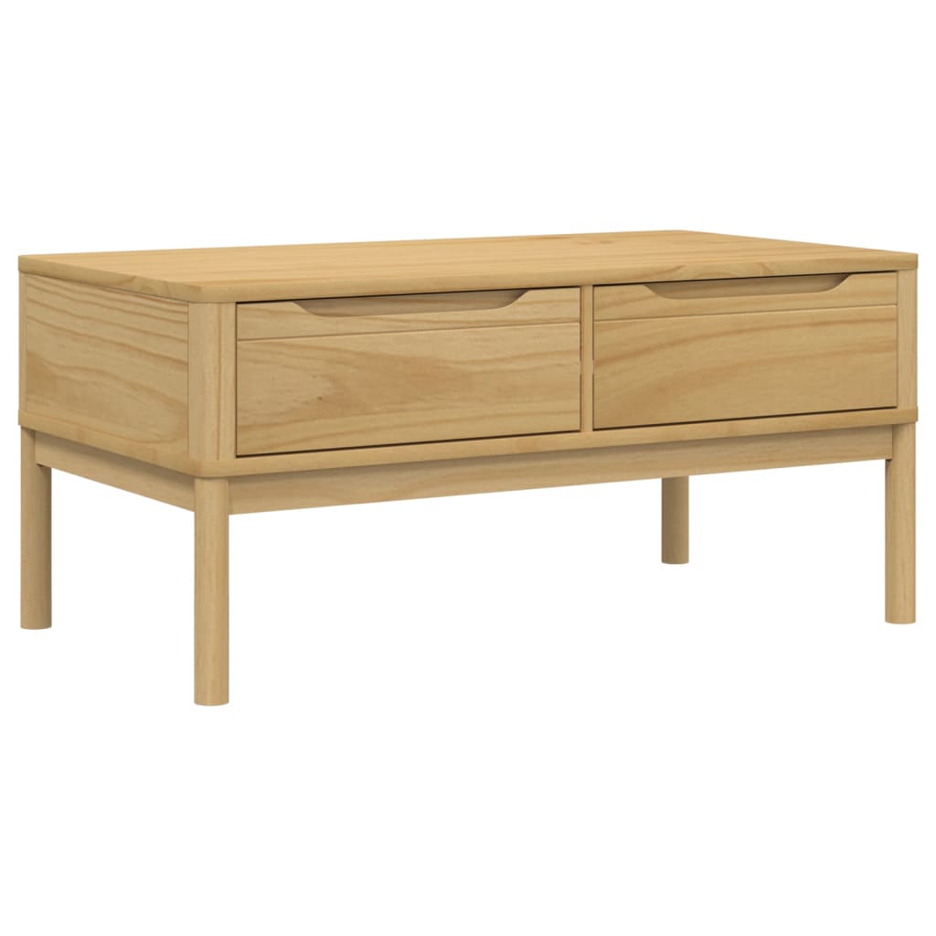 Stolić za kavu FLORO voštano smeđi 99x55,5x45 cm od borovine