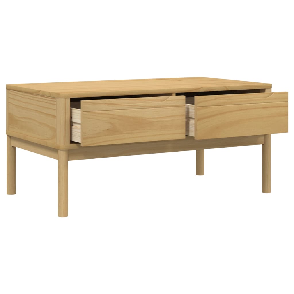 Stolić za kavu FLORO voštano smeđi 99x55,5x45 cm od borovine