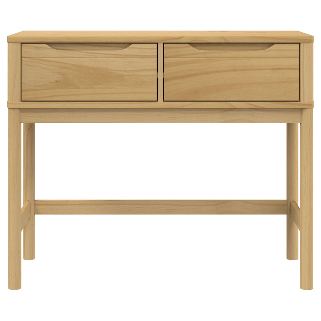 Konzolni stol FLORO voštano smeđi 89,5x36,5x73 cm od borovine