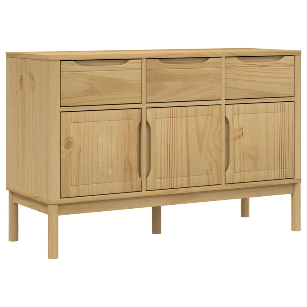 Komoda FLORO voštano smeđa 114 x 43 x 74 cm od masivne borovine