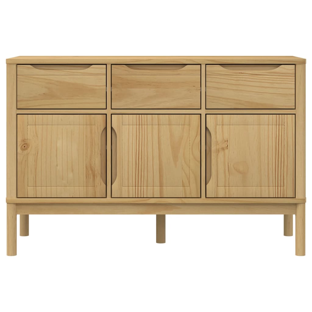 Komoda FLORO voštano smeđa 114 x 43 x 74 cm od masivne borovine