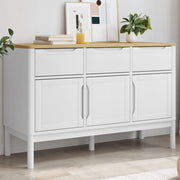 Komoda FLORO bijela 114 x 43 x 74 cm od masivne borovine