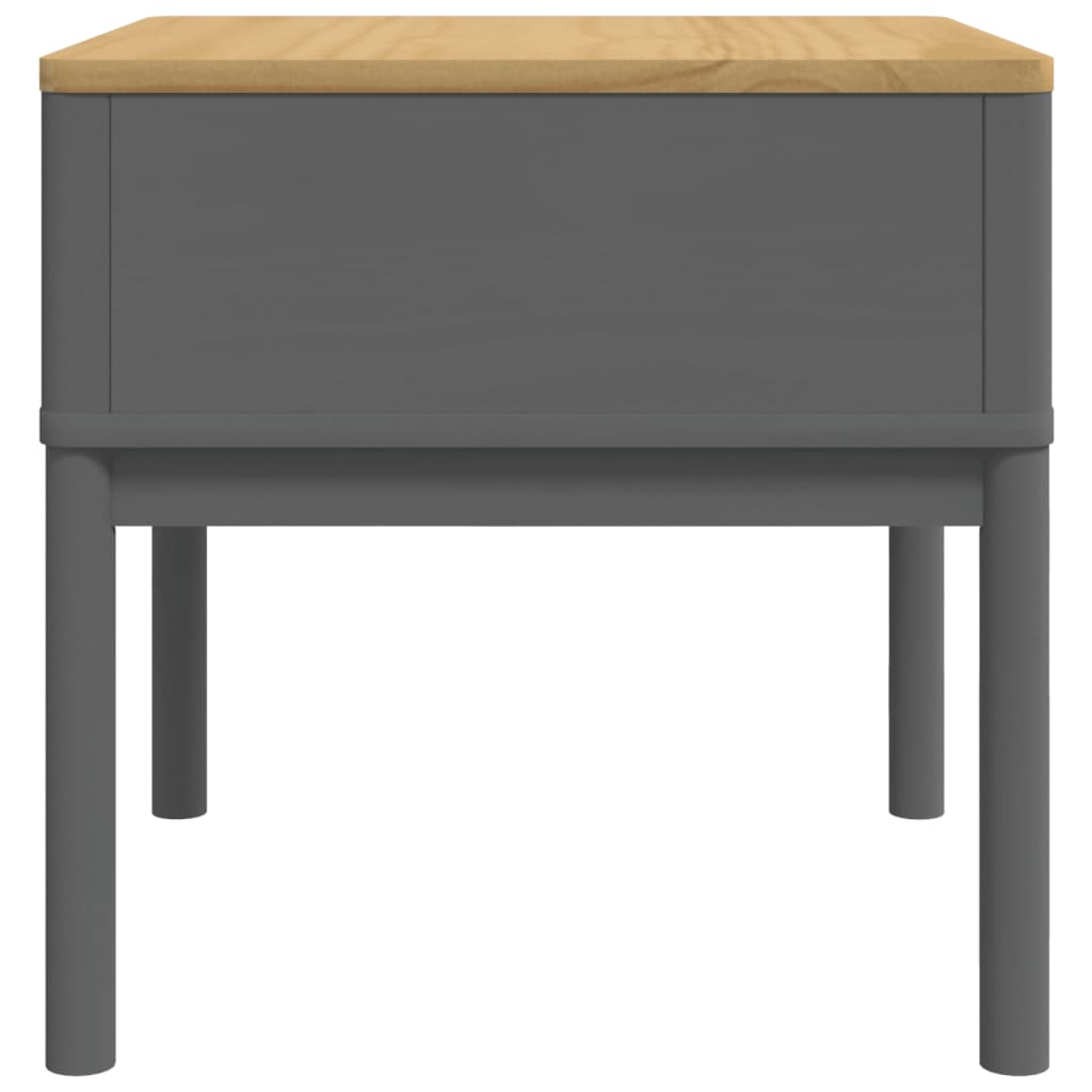 Stolić za svjetiljku FLORO sivi 55 x 55 x 54 cm od borovine