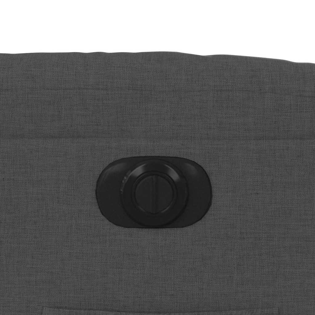 Električni naslonjač na podizanje od tkanine tamnosivi