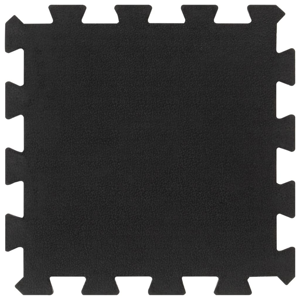 Gumene podne pločice 9 kom crne 16 mm 30 x 30 cm