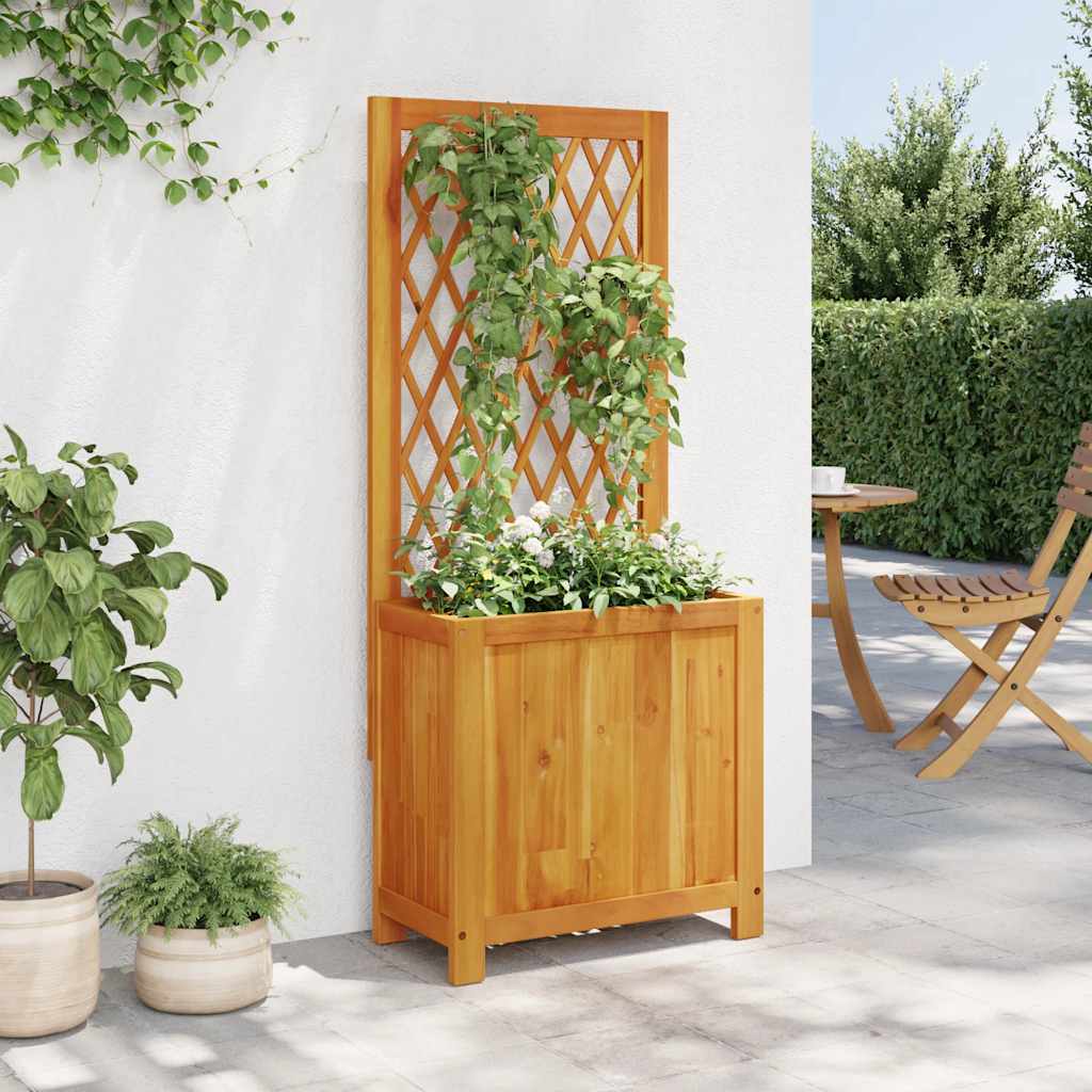 Sadilica s rešetkom 55x29,5x132 cm od drva bagrema