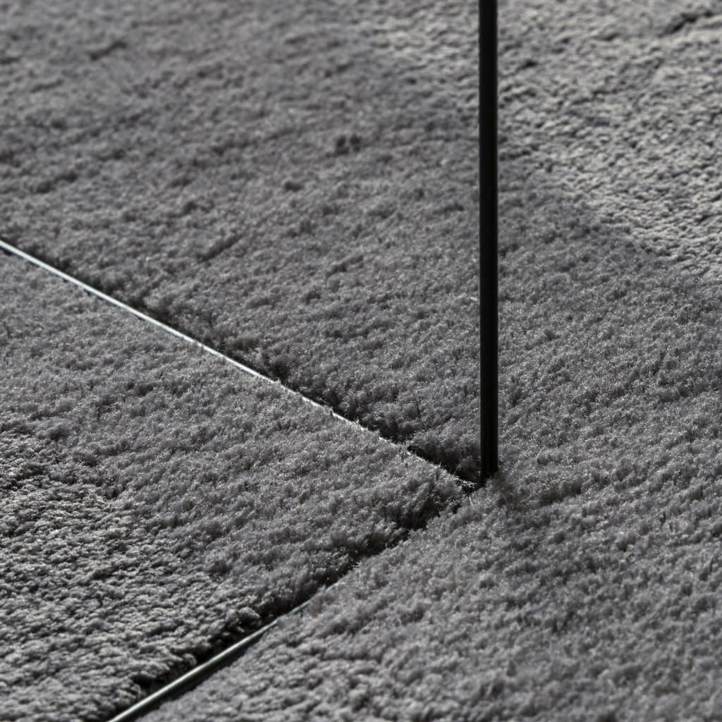 Tepih HUARTE kratkih vlakana meki i perivi antracit 60 x 110 cm