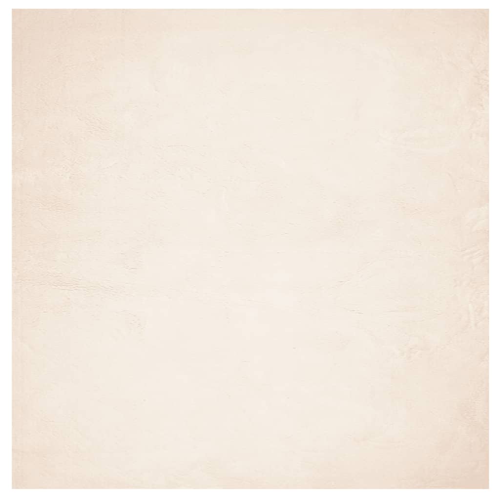 Tepih HUARTE kratkih vlakana mekani i perivi bež 120x120 cm