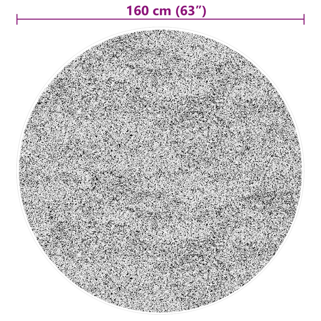 Tepih HUARTE kratkih vlakana mekani i perivi bež Ø 160 cm