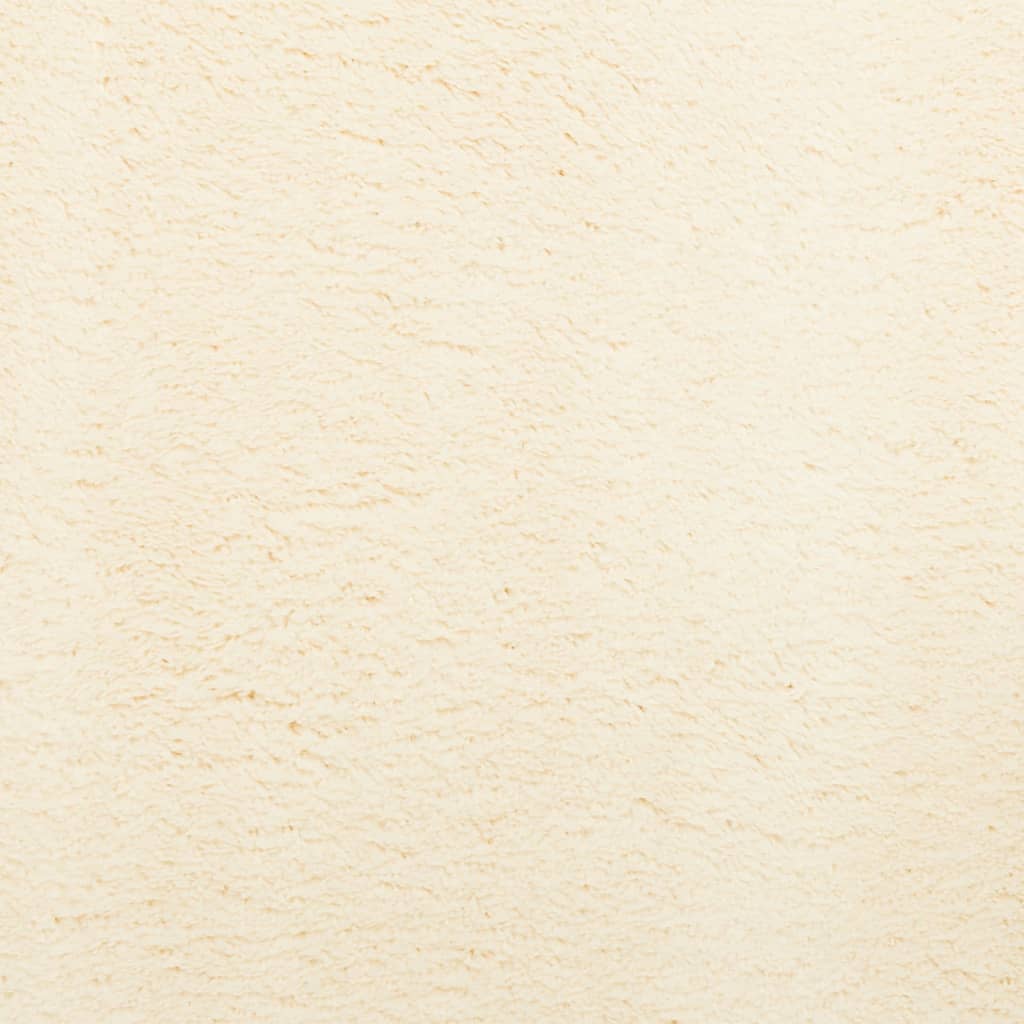 Tepih HUARTE kratkih vlakana mekani i perivi krem 60 x 110 cm