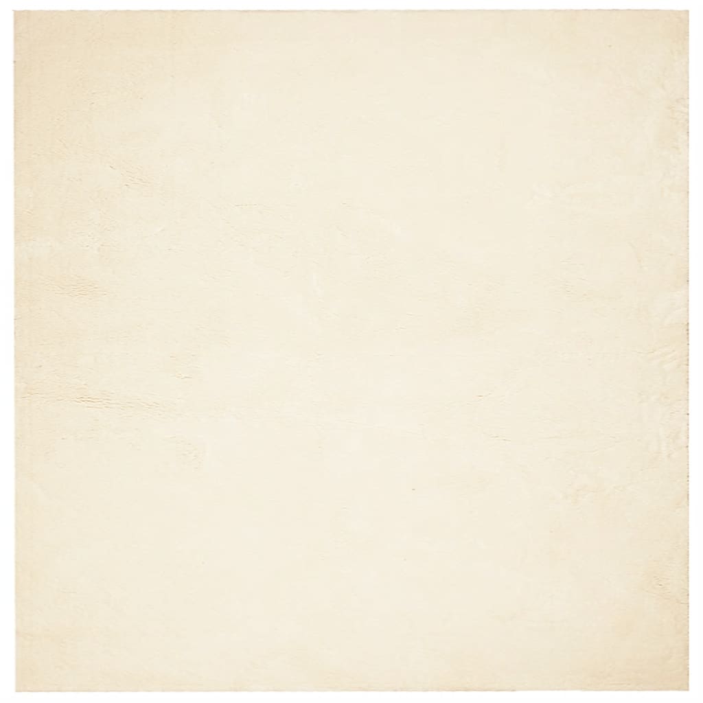 Tepih HUARTE kratkih vlakana mekani i perivi krem 120x120 cm