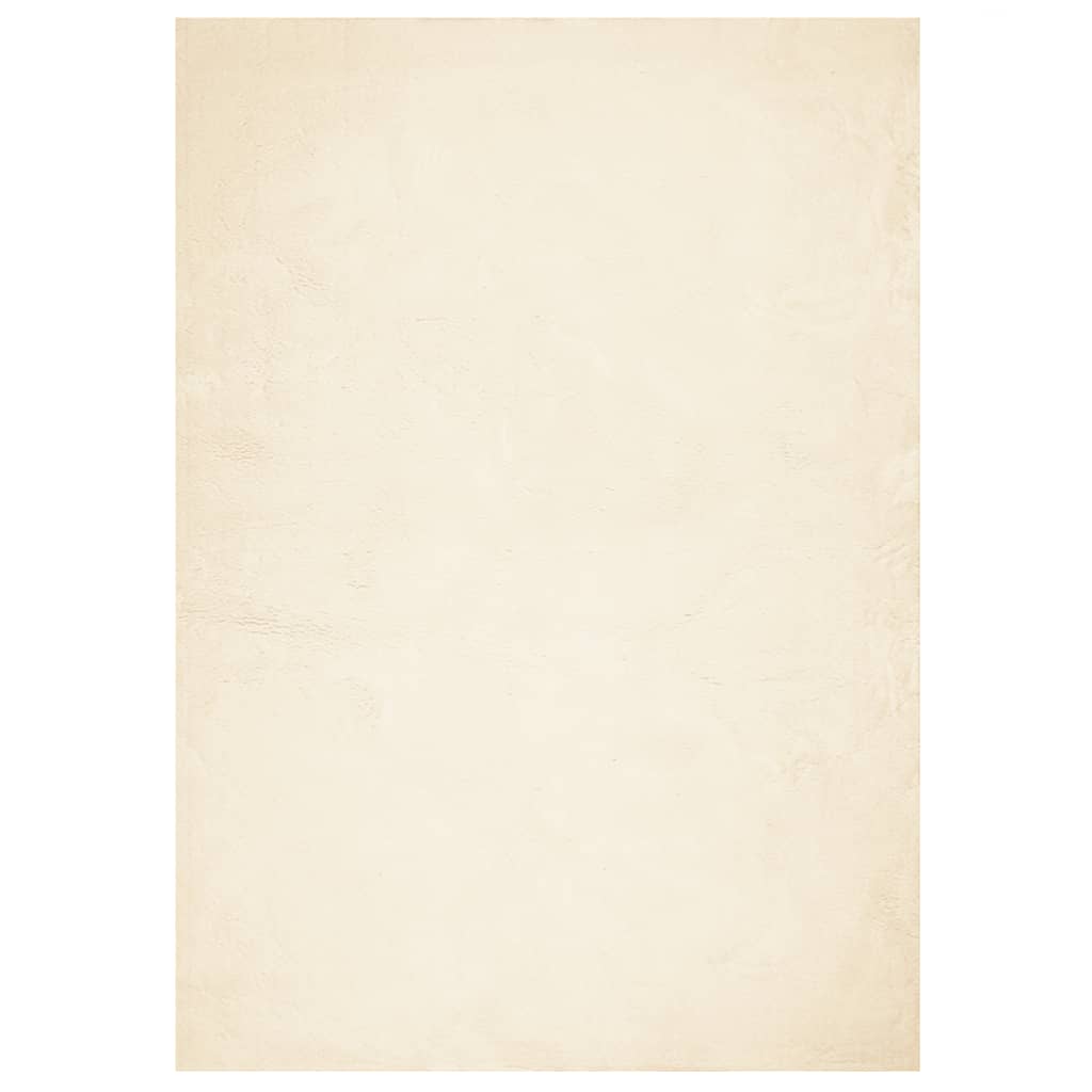 Tepih HUARTE kratkih vlakana mekani i perivi krem 140x200 cm