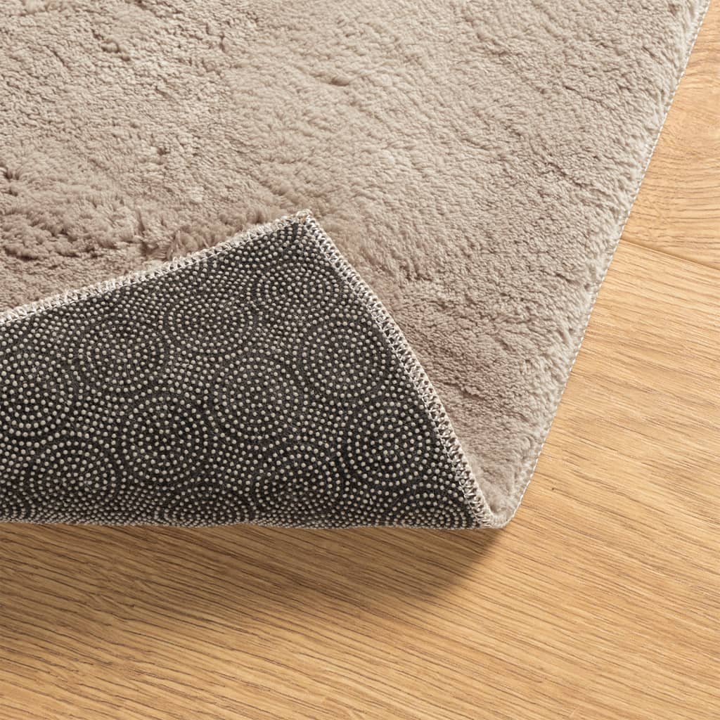 Tepih HUARTE kratka vlakna mek i periv boja pijeska 80x150 cm