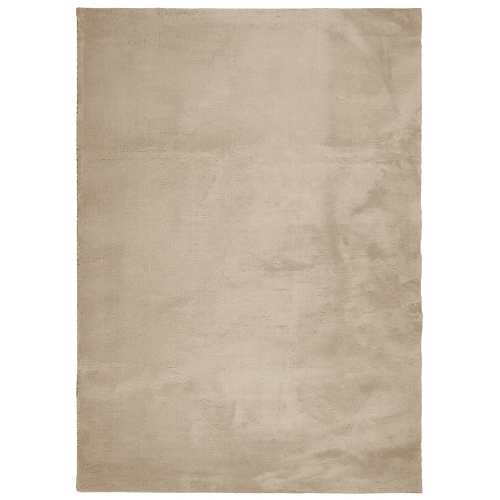 Tepih HUARTE kratka vlakna mek i periv boja pijeska 240x340 cm